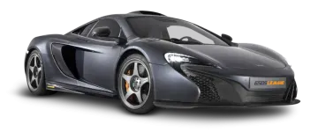 a black mclaren car on a white background