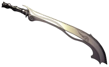 a sword with an intricate design on it