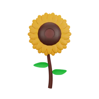a yellow flower with green leaves on it