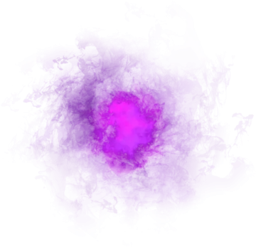 a pink ball of smoke on a white background