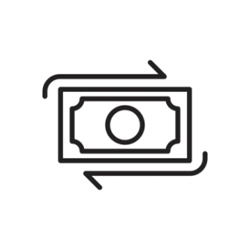 a black and white icon of a camera
