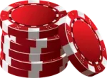 a stack of poker chips