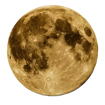 a full moon on a white background