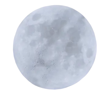 a full moon on a white background