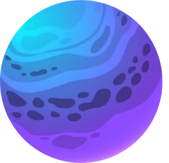 an image of a blue planet