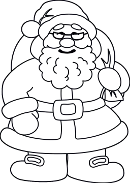 santa claus coloring pages