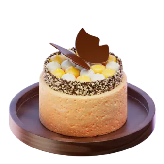 a piece of cake on a plate with chocolate