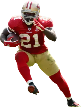 a football player is running with the ball