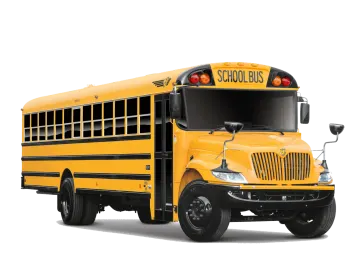 a yellow school bus on a white background