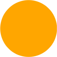 a yellow circle on a white background