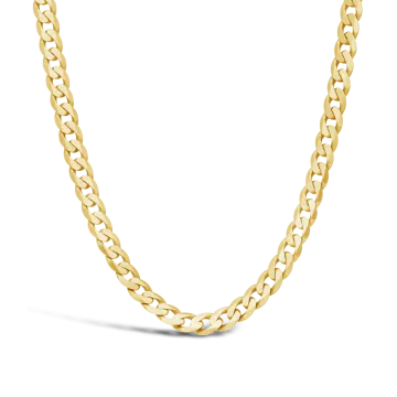 a yellow gold chain necklace