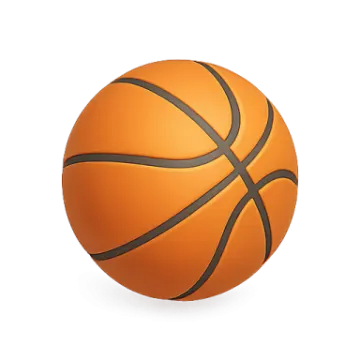 a basketball ball on a white background