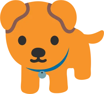 a brown dog with a blue collar