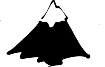 a black and white silhouette of a manta