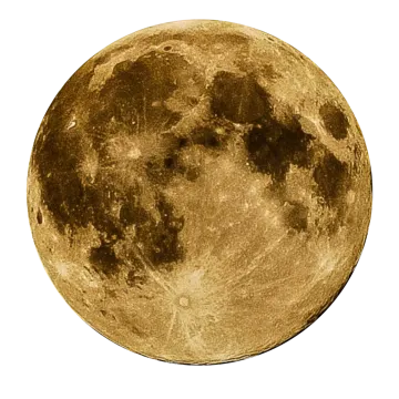 a full moon on a white background