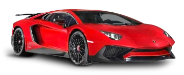 a red sports car on a white background