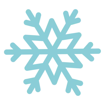a blue snowflake icon