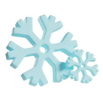 a blue snowflake on a white background