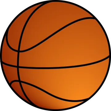a basketball ball on a white background