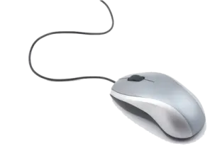 a computer mouse on a white surface