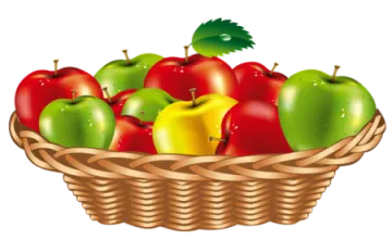 a basket full of apples