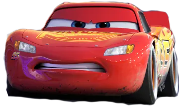 a close up of a red car with a white background