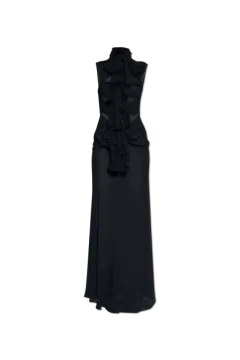 a black dress on a white background
