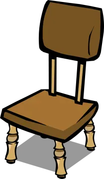 a wooden chair clipart