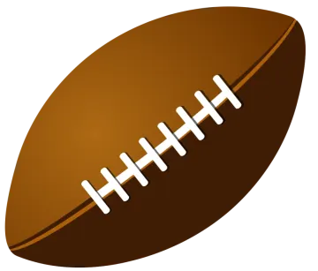 a football ball on a white background