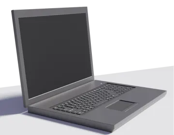 a laptop computer sitting on top of a table