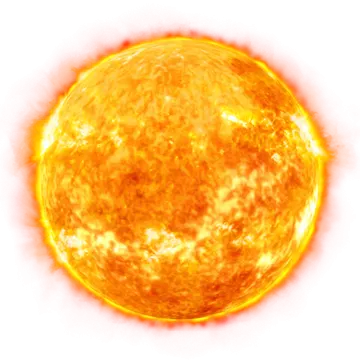 an image of the sun on a white background