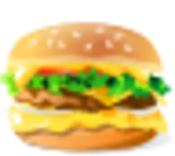 a hamburger on a white background