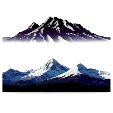 two mountains with snow on them