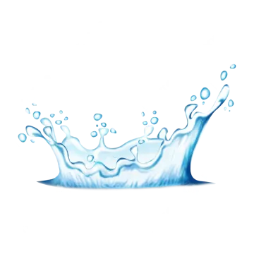 a water splash on a white background