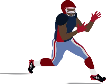 a football player running with the ball