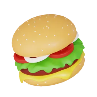a hamburger with cheese and tomato on it