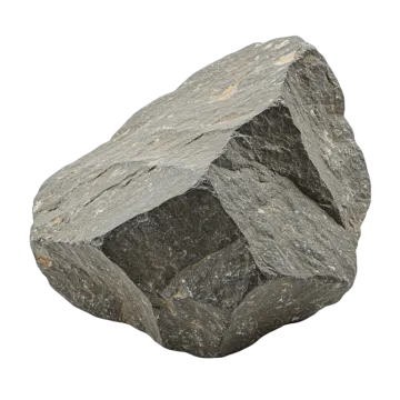 a rock on a white background