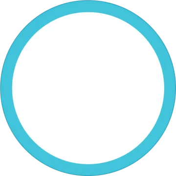a blue circle on a white background
