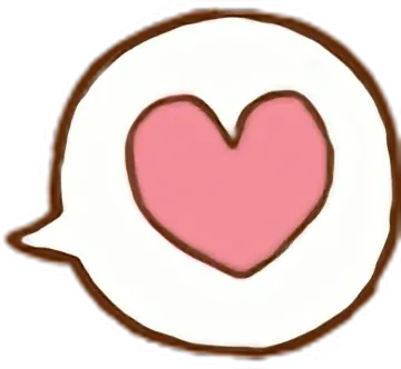 a heart in the shape of a speech