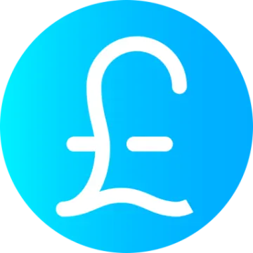 a blue circle with the letter e in it