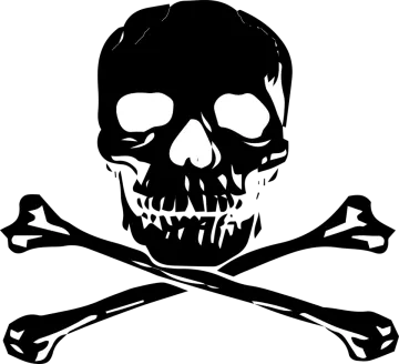 a skull and crossbones