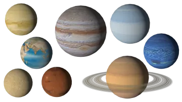 the planets of our solar system