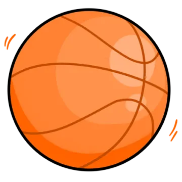 a basketball ball on a white background