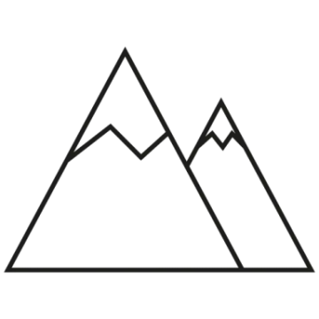 a black and white image of mountains