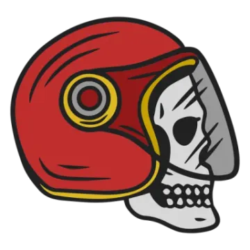 a football helmet with a skull on it