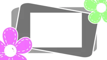 a picture frame with flowers on it