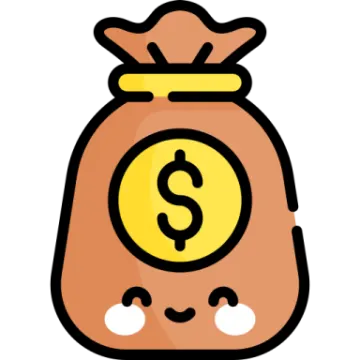 a money bag with a dollar sign inside