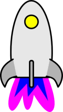 an image of a rocket with a yellow eye