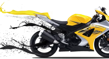 a yellow and black motorcycle