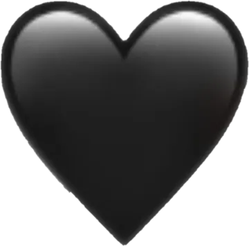 a black heart on a white background